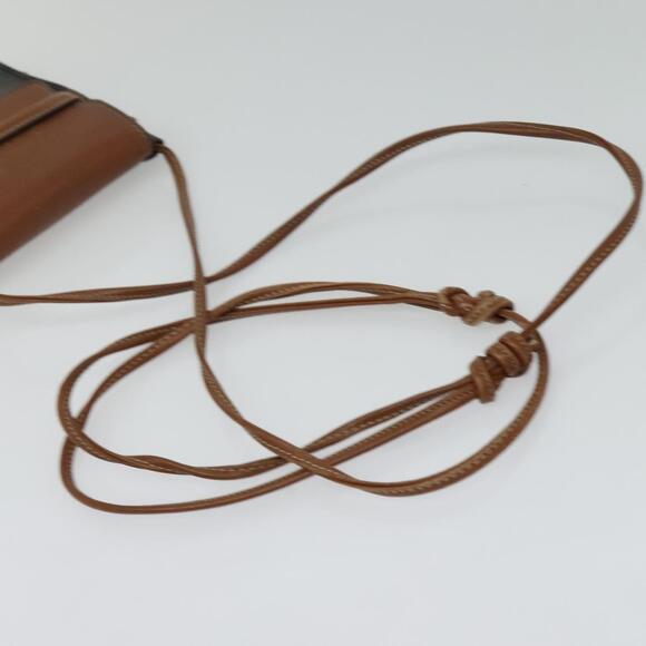 CELINE Triomphe Cell Phone Case Shoulder Bag Pvc Black - Picture 7 of 13